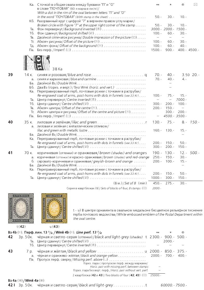 Российская империя.Специализированный каталог почтовых марок 1845-1917 годов.The Russian empire.Specialized catalogue of postage stamps 1845-1917 years.