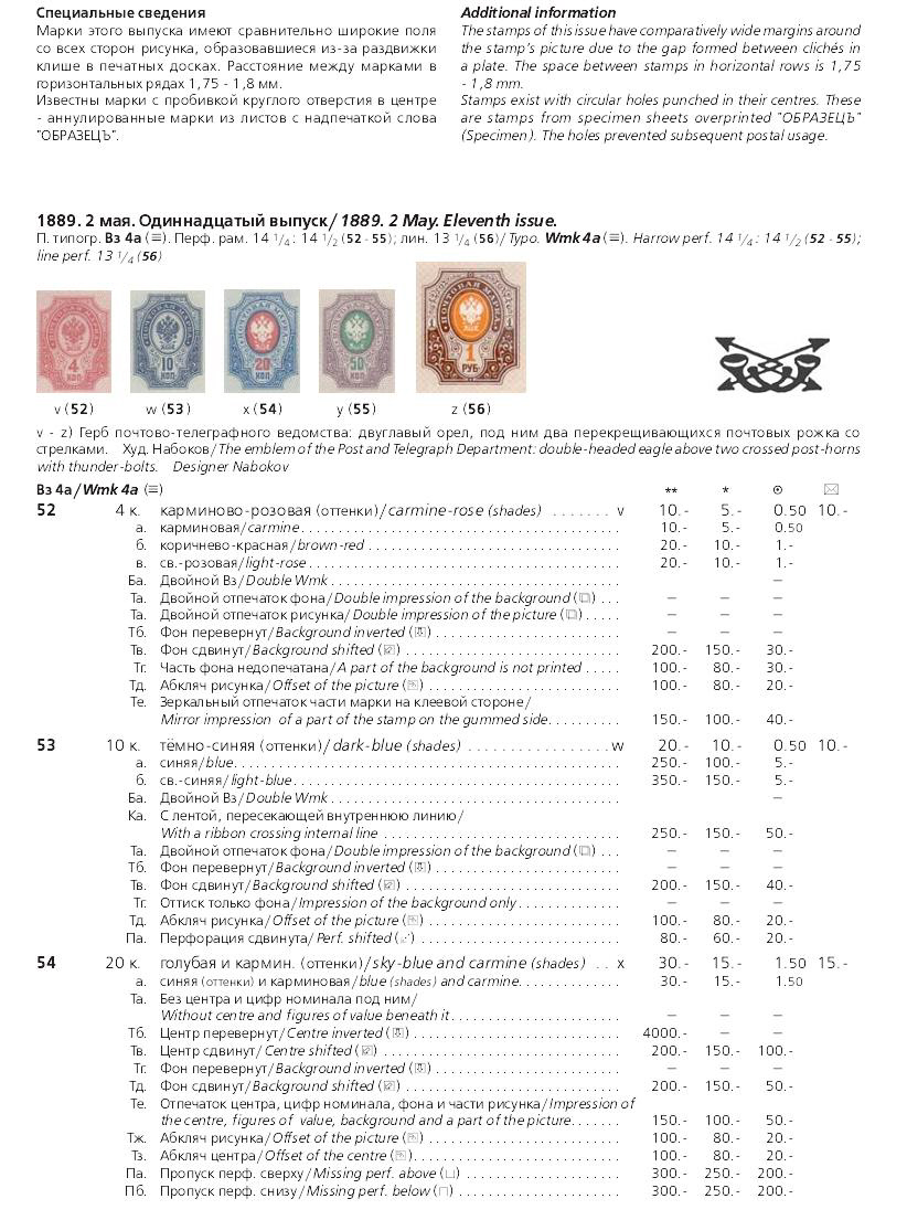 Российская империя.Специализированный каталог почтовых марок 1845-1917 годов.The Russian empire.Specialized catalogue of postage stamps 1845-1917 years.