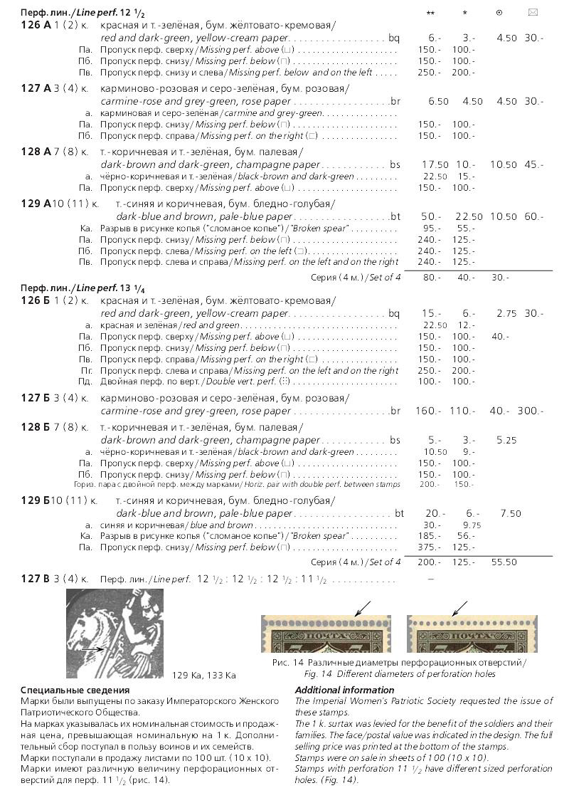 Российская империя.Специализированный каталог почтовых марок 1845-1917 годов.The Russian empire.Specialized catalogue of postage stamps 1845-1917 years.