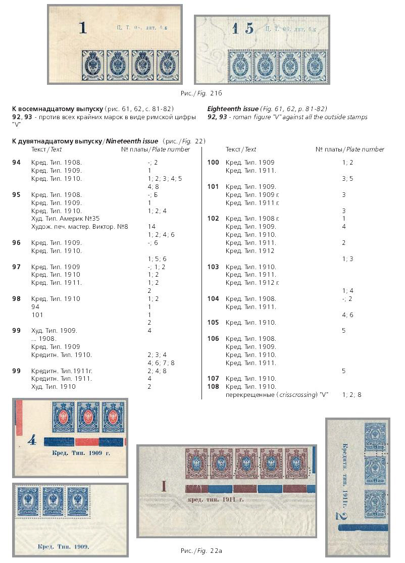Российская империя.Специализированный каталог почтовых марок 1845-1917 годов.The Russian empire.Specialized catalogue of postage stamps 1845-1917 years.